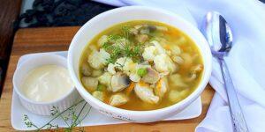 Суп з рибою та цвітною капустою