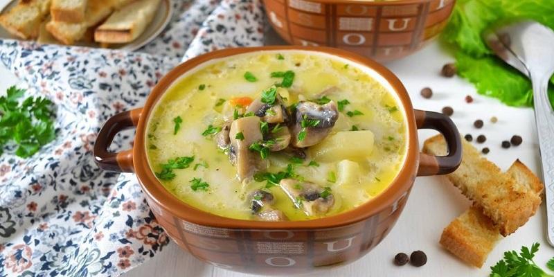 Грибний суп із духовки